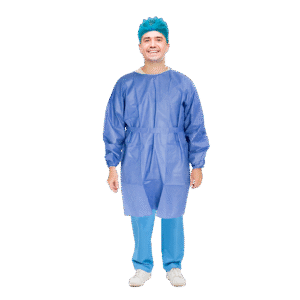 BATA MÉDICO MANGA LARGA RESORTADA