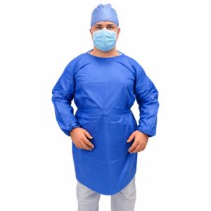 BATA MÉDICO MANGA LARGA RESORTADA