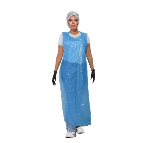 DELANTAL PLÁSTICO AZUL