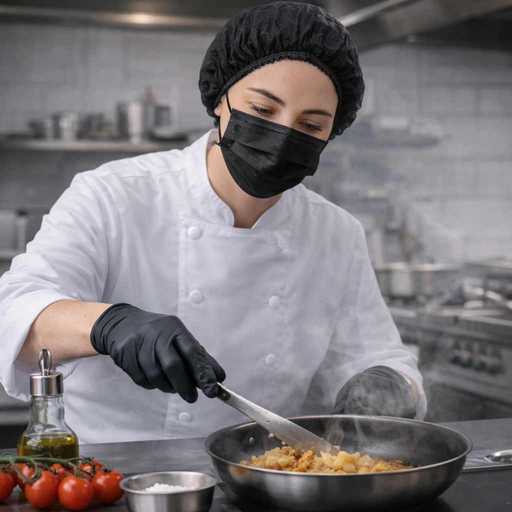 Gorro Oruga Negro Doble Resorte CLAY - Imagen 2